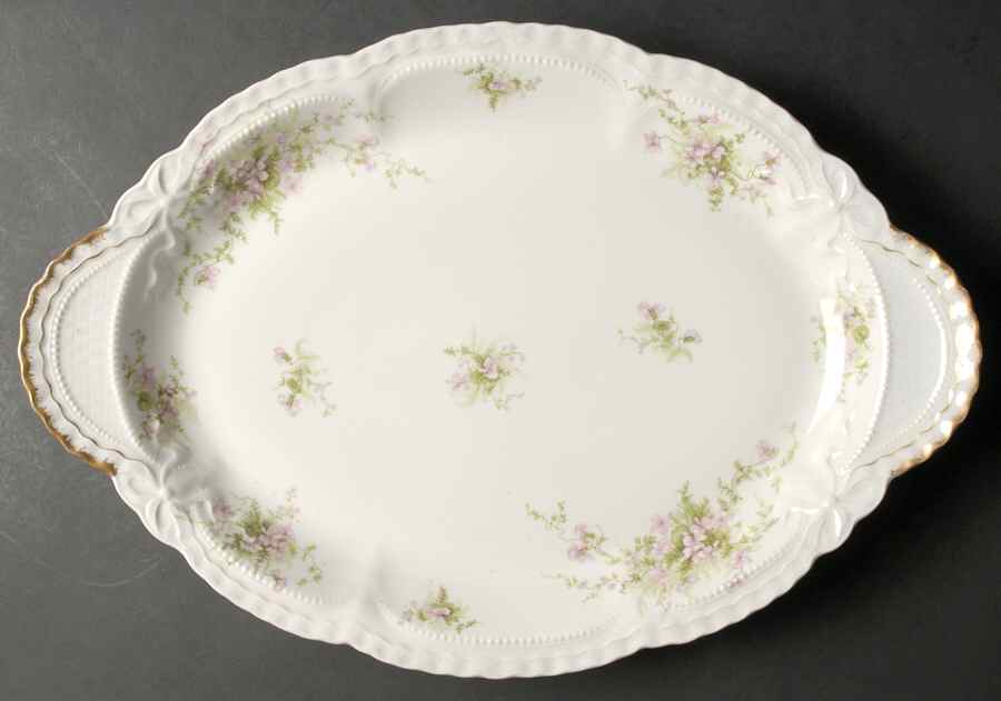 Schleiger 157c 18" Oval Serving Platter by Haviland-1