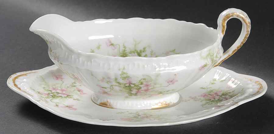 Schleiger 157k Gravy Boat & Underplate by Haviland-1