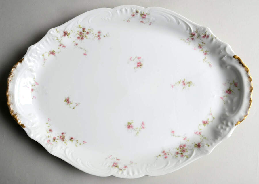 Schleiger 159A 16" Oval Serving Platter by Haviland-1