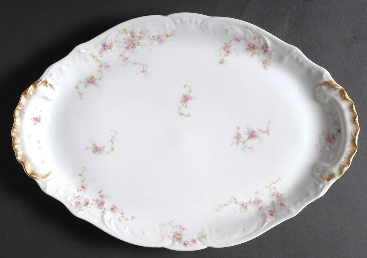 Schleiger 159A 14" Oval Serving Platter by Haviland-1