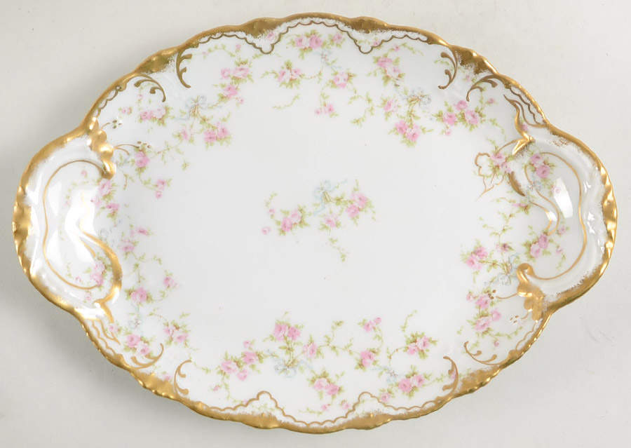 Schleiger 161 10" Oval Serving Platter by Haviland-1