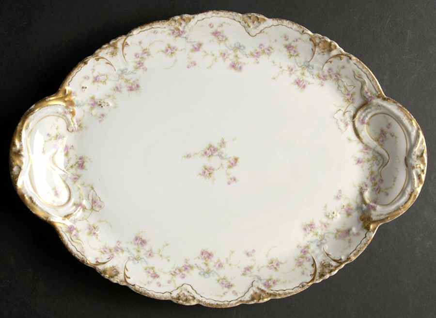 Schleiger 161 14" Oval Serving Platter by Haviland-1