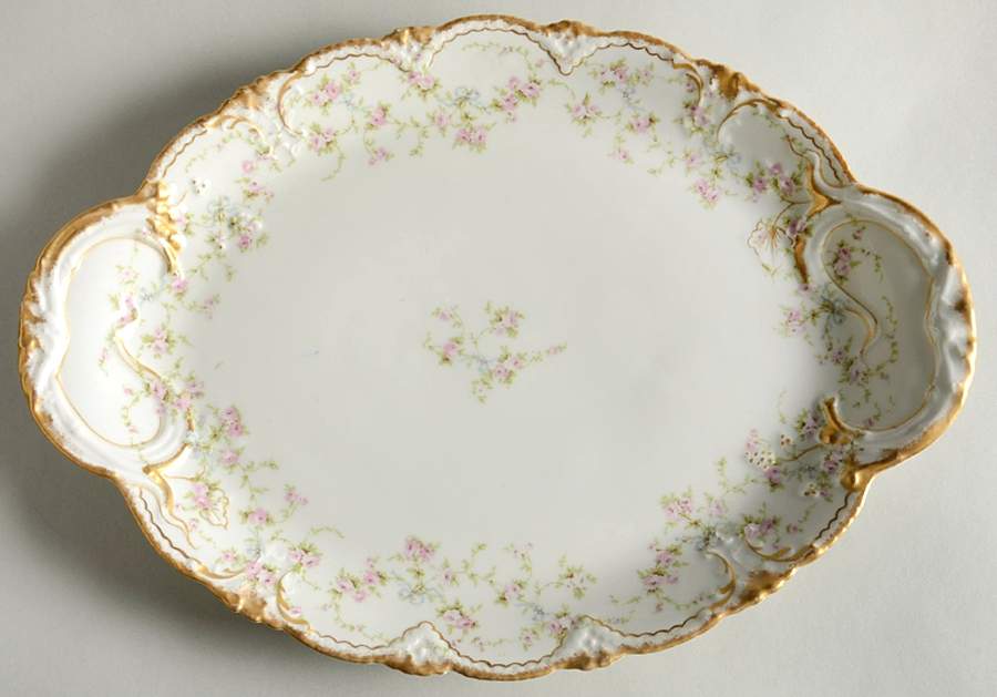 Schleiger 161 13" Oval Serving Platter by Haviland-1