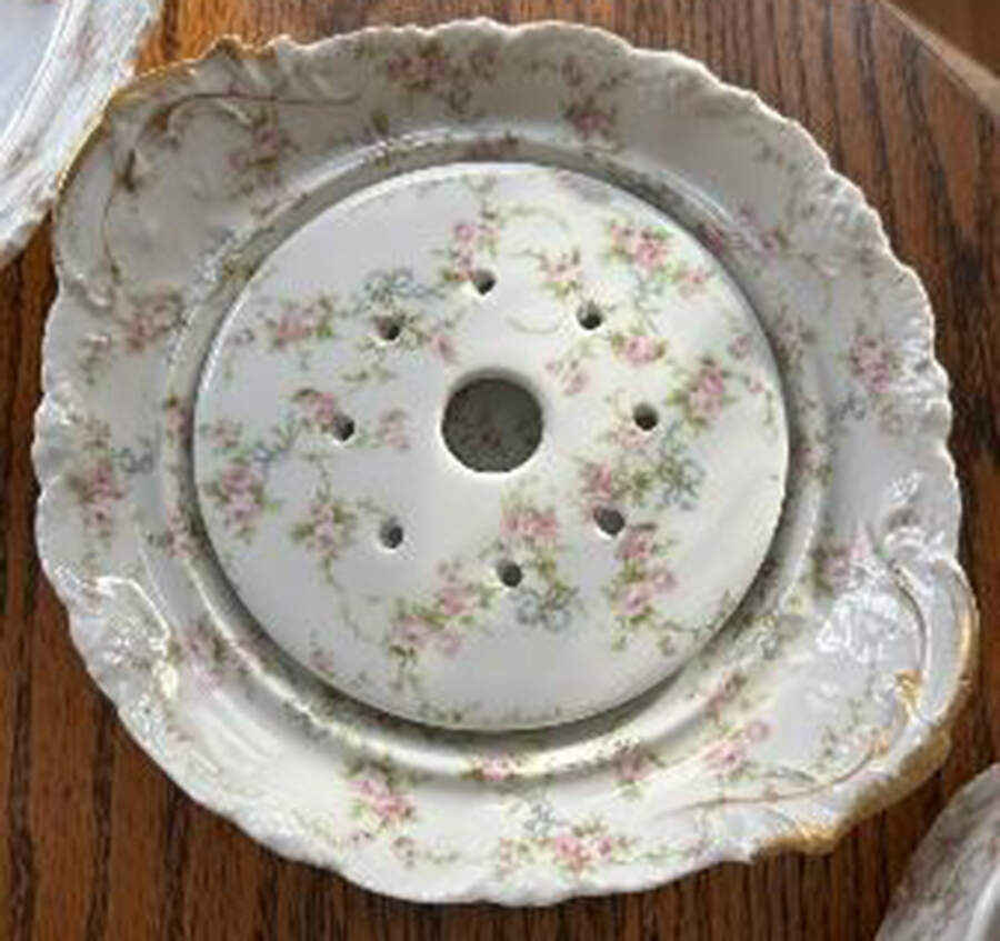 Schleiger 161A 11" Oval Serving Platter by Haviland-1