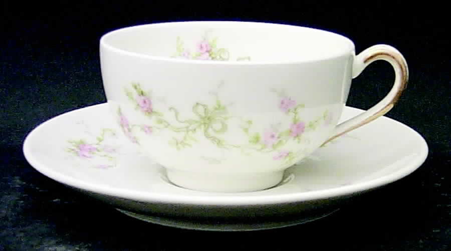 Schleiger 161c Flat Cup & Saucer Set by Haviland-1