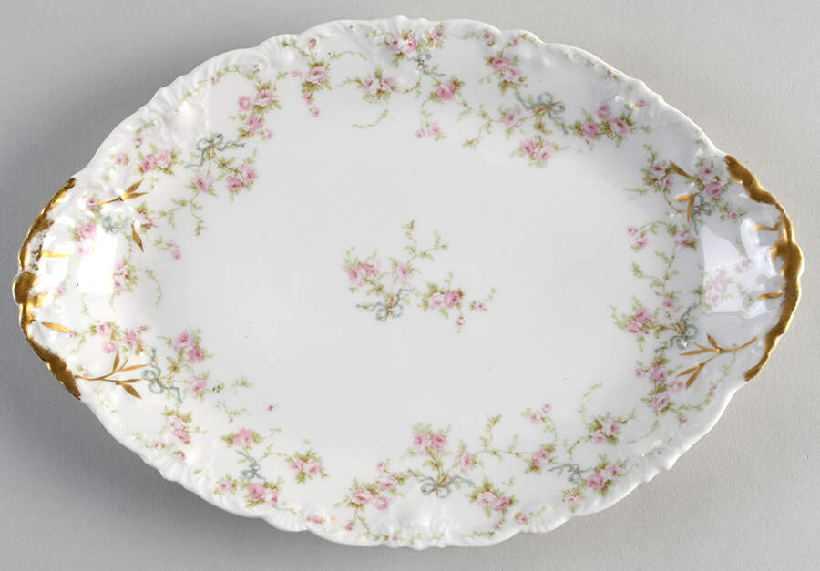 Schleiger 161d 10" Oval Serving Platter by Haviland-1