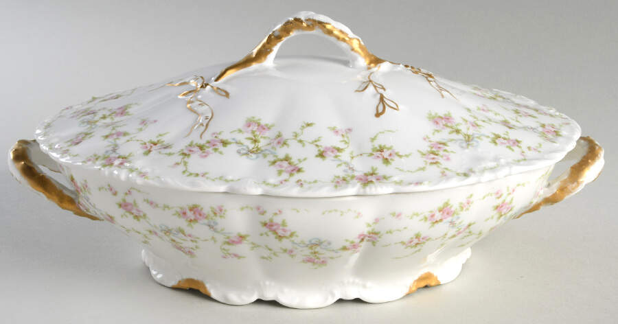 Schleiger 161d Oval Covered Vegetable by Haviland-1