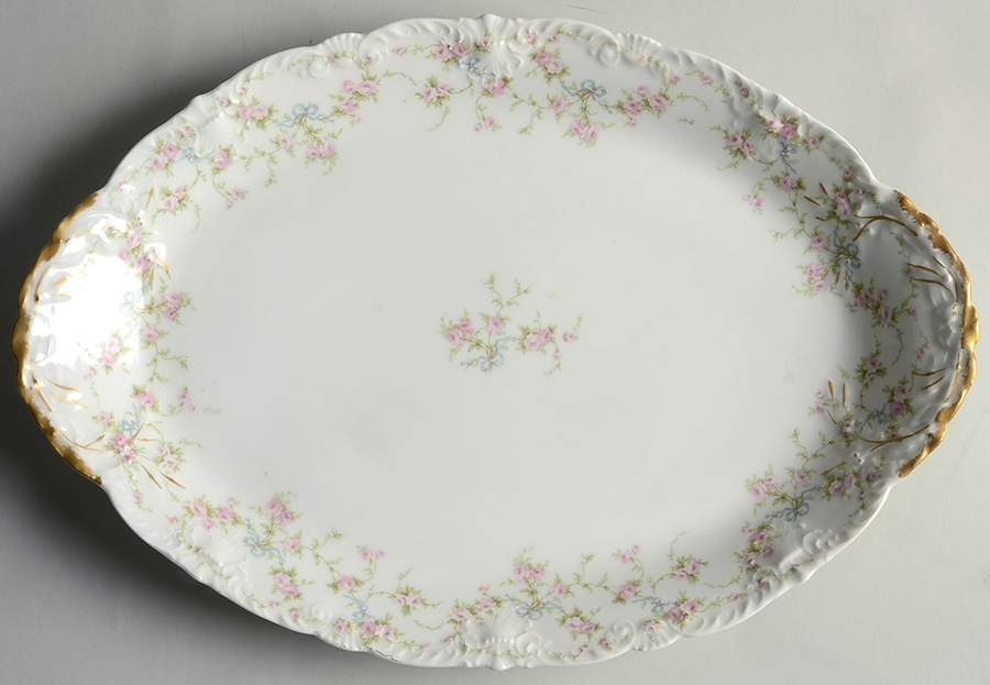 Schleiger 161d 14" Oval Serving Platter by Haviland-1