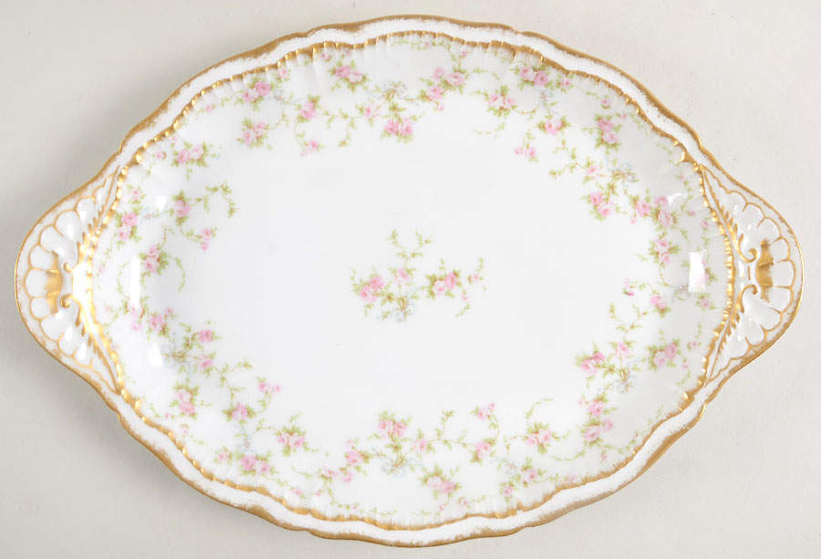 Schleiger 161E 12" Oval Serving Platter by Haviland-1