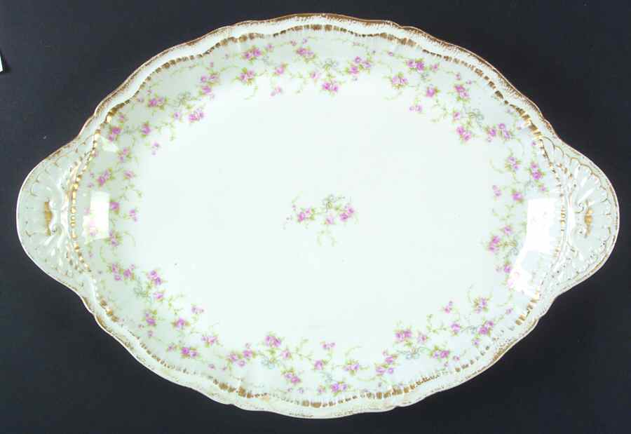 Schleiger 161E 16" Oval Serving Platter by Haviland-1