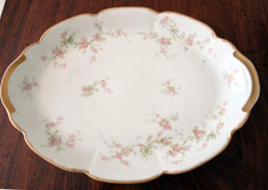 Schleiger 161f 14" Oval Serving Platter by Haviland-1