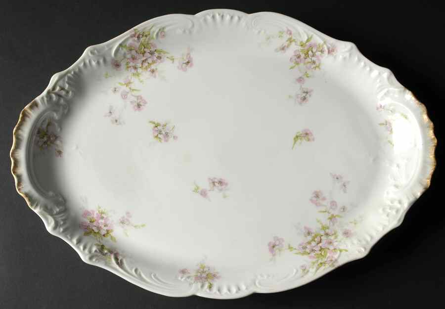Schleiger 162d 15" Oval Serving Platter by Haviland-1