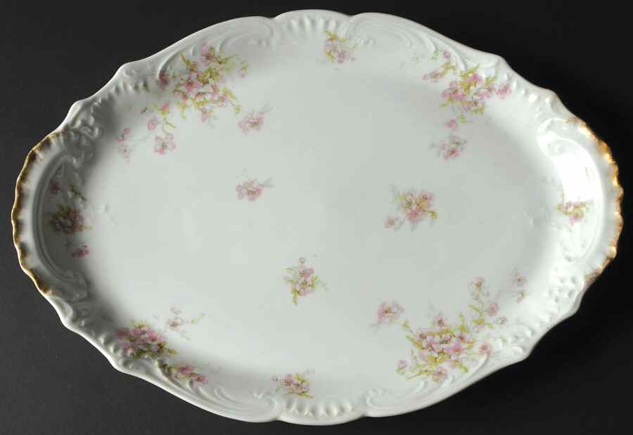 Schleiger 162d 16" Oval Serving Platter by Haviland-1