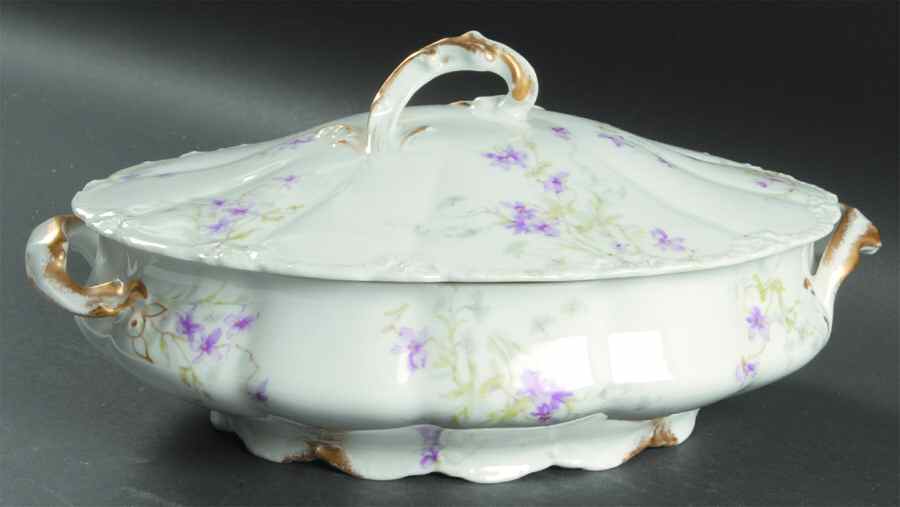 Schleiger 163b Oval Covered Vegetable by Haviland-1