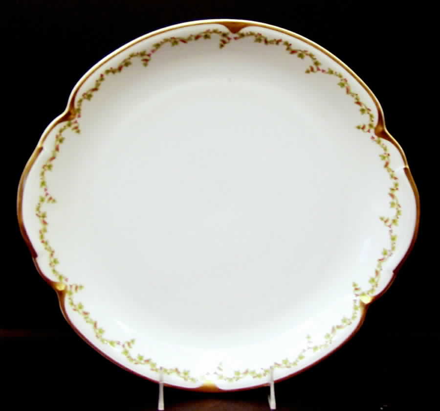 Schleiger 168 Handled Chop Plate (Round Platter) by Haviland-1
