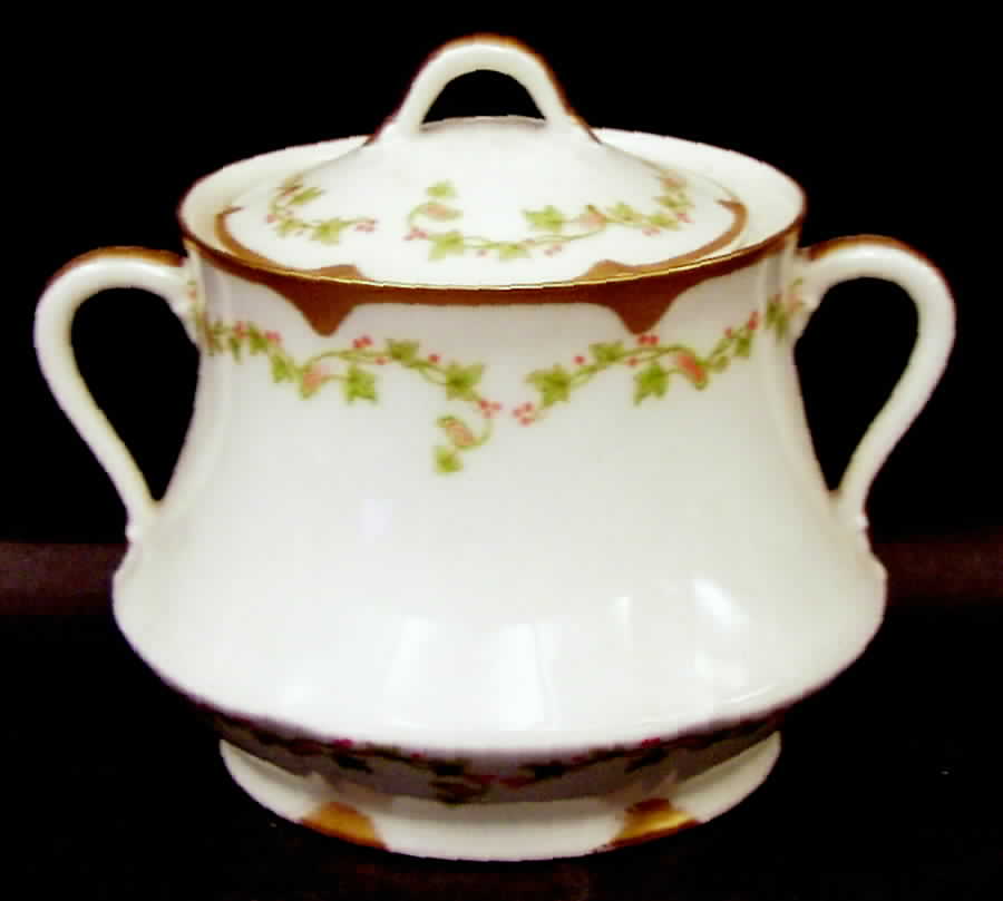 Schleiger 168 Sugar Bowl & Lid by Haviland-1