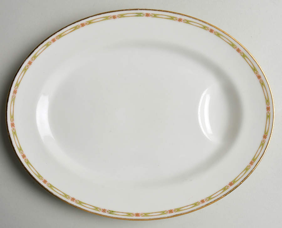 Schleiger 169a 11" Oval Serving Platter with Well by Haviland-1