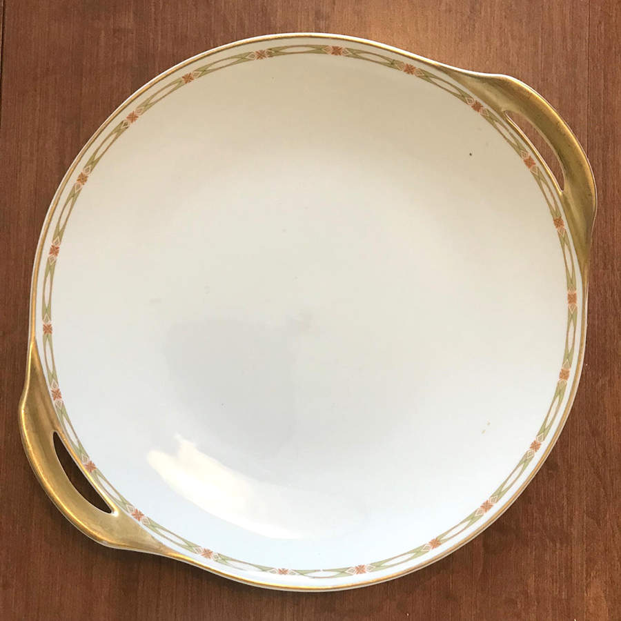 Schleiger 169a Handled Cake Plate by Haviland-1