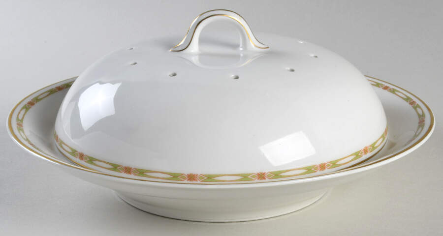 Schleiger 169a Muffin Dish & Lid by Haviland-1