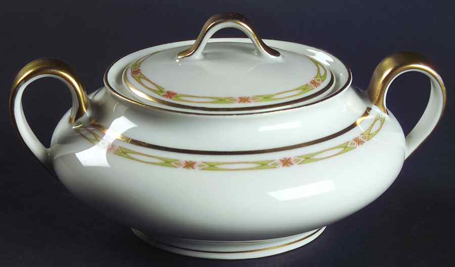 Schleiger 169a Sugar Bowl & Lid by Haviland-1