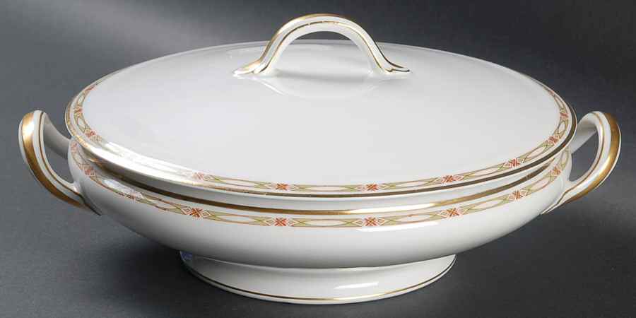 Schleiger 169a Round Covered Vegetable by Haviland-1