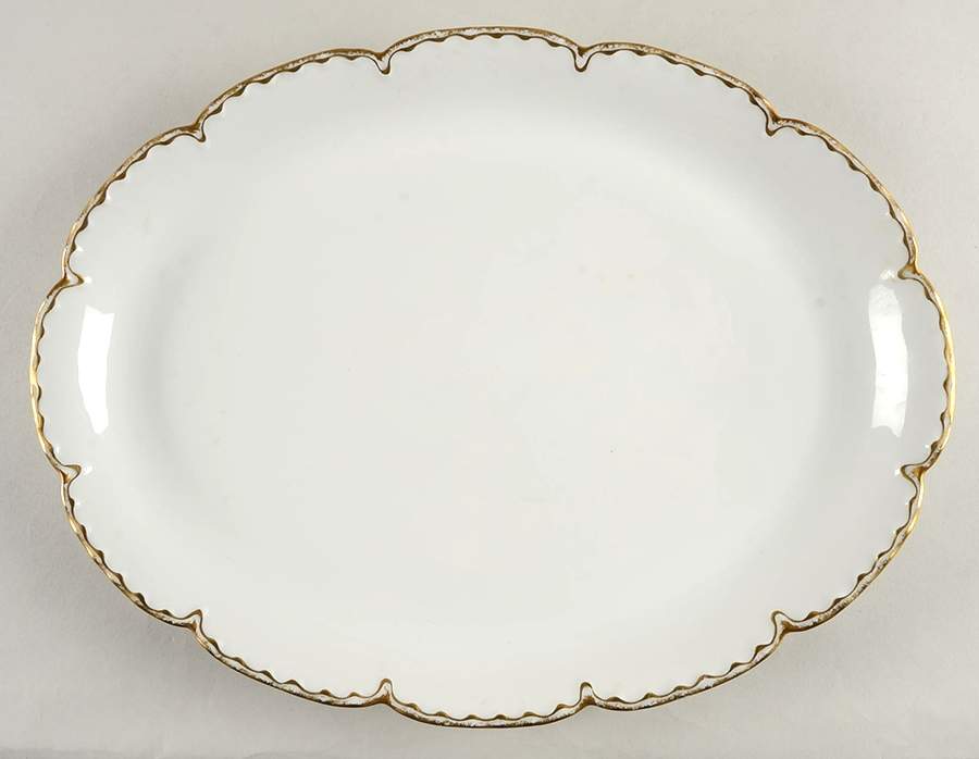 Schleiger 18 16" Oval Serving Platter by Haviland-1