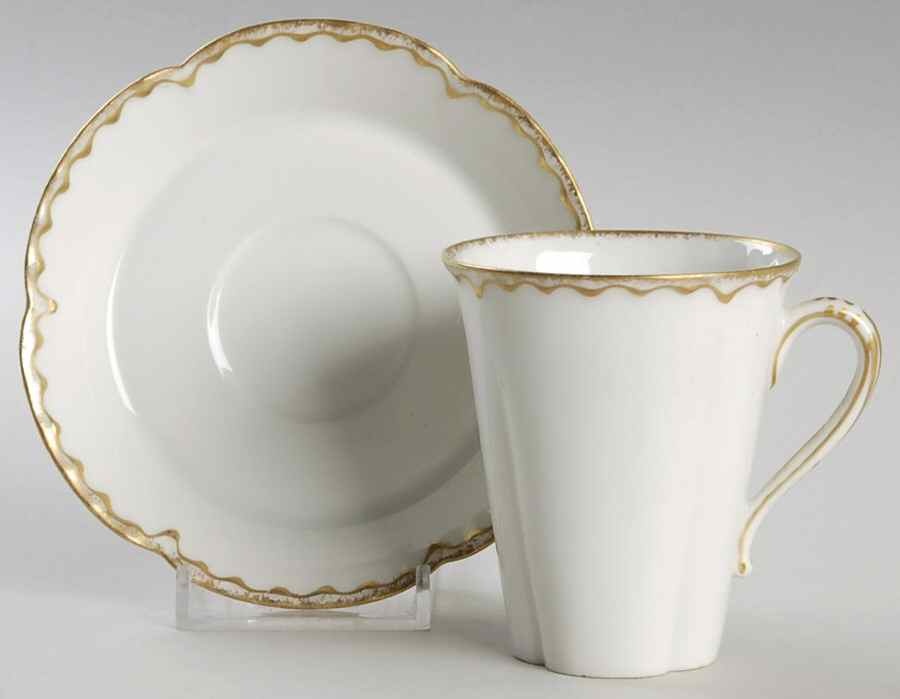 Schleiger 18 Chocolate Cup & Saucer Set by Haviland-1
