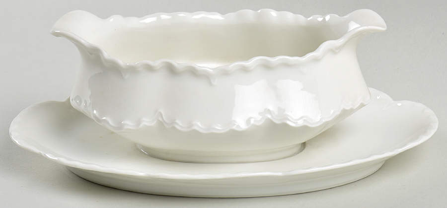 Schleiger 2&13 Gravy Boat with Attached Underplate by Haviland-1