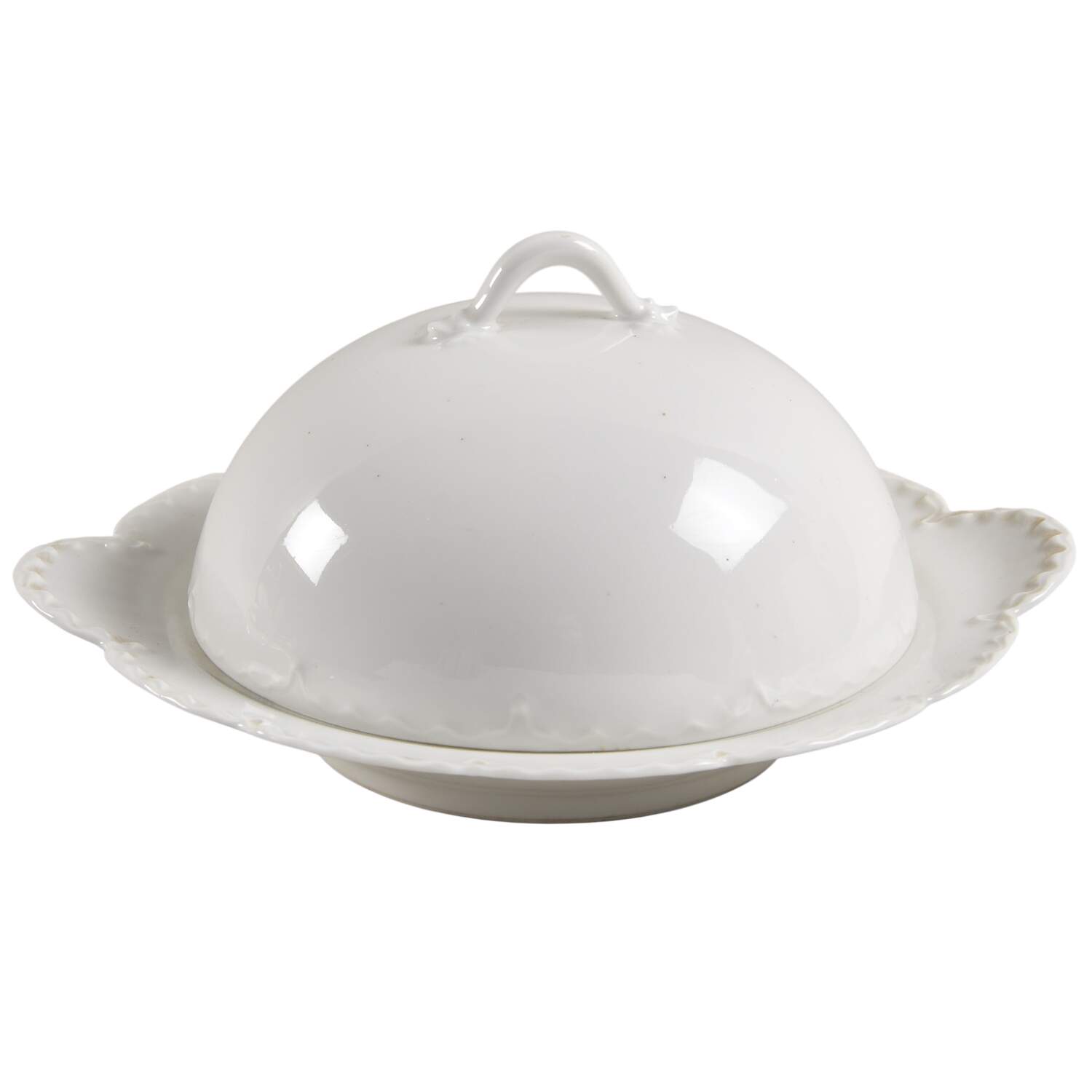 Schleiger 2&13 Round Covered Butter with Strainer by Haviland-1