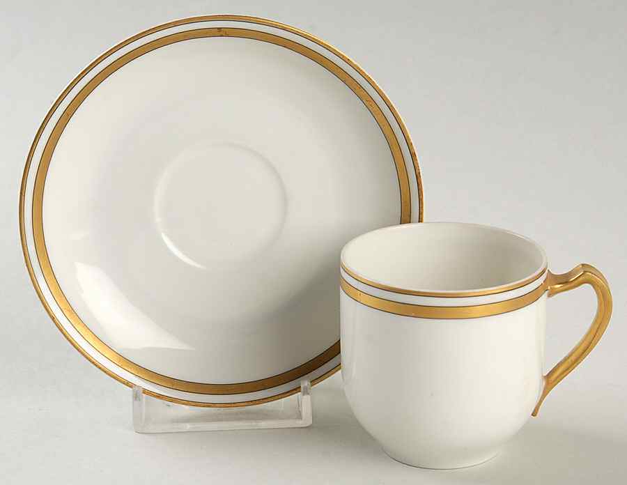 Schleiger 20a Flat Demitasse Cup & Saucer Set by Haviland-1