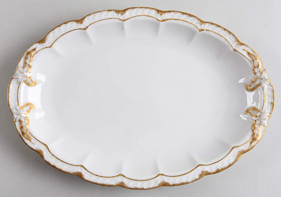 Schleiger 213 11" Oval Serving Platter by Haviland-1