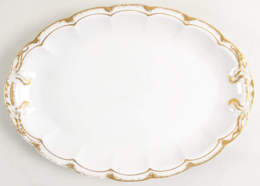 Schleiger 213 14" Oval Serving Platter by Haviland-1
