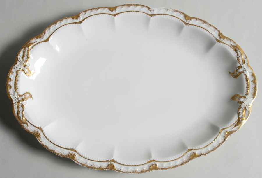Schleiger 213 12" Oval Serving Platter by Haviland-1