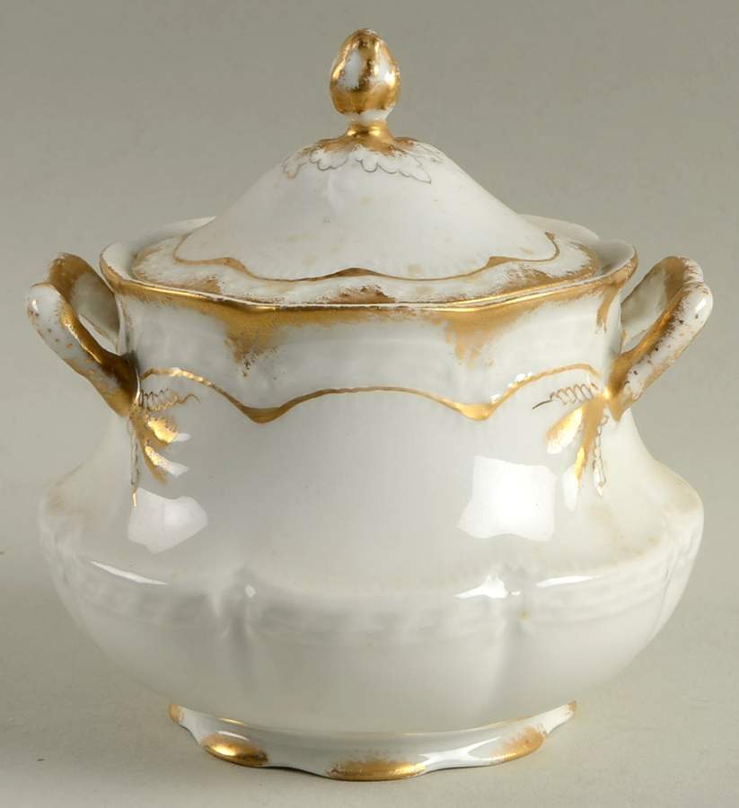 Schleiger 213 Sugar Bowl & Lid by Haviland-1