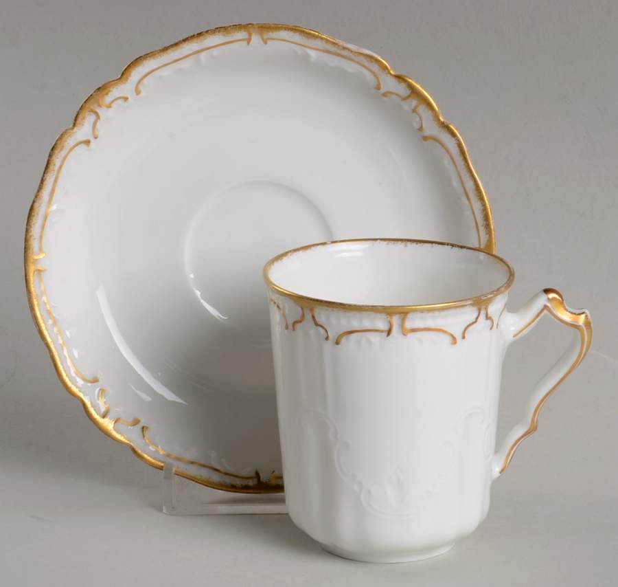 Schleiger 215 Chocolate Cup & Saucer Set by Haviland-1