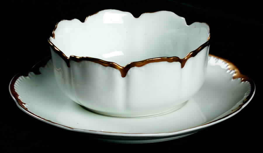 Schleiger 216 Ramekin & Saucer Set by Haviland-1