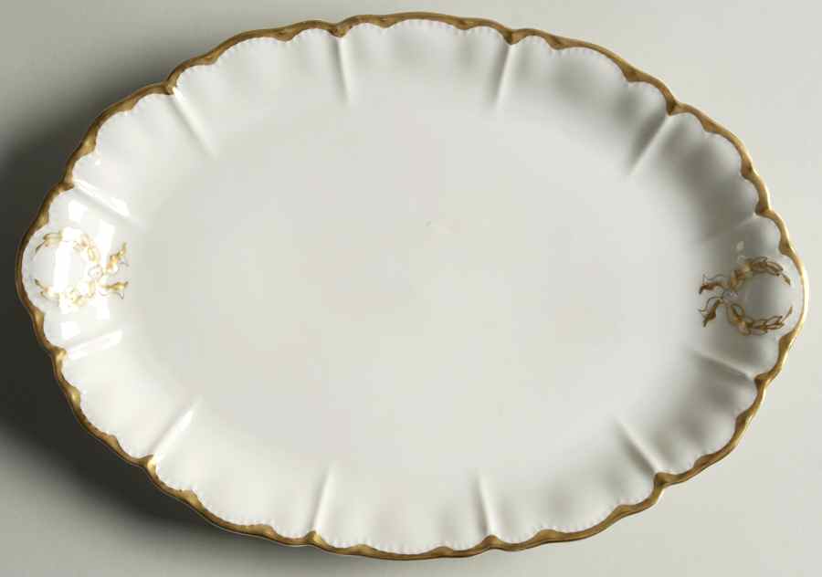 Schleiger 216 12" Oval Serving Platter by Haviland-1