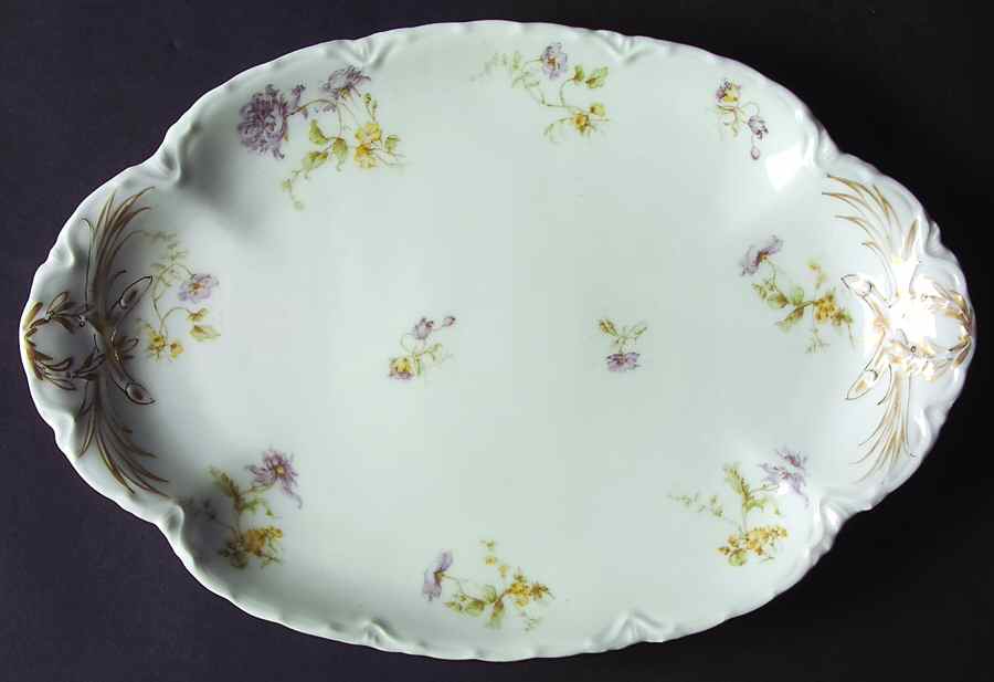 Schleiger 221c 13" Oval Serving Platter by Haviland-1