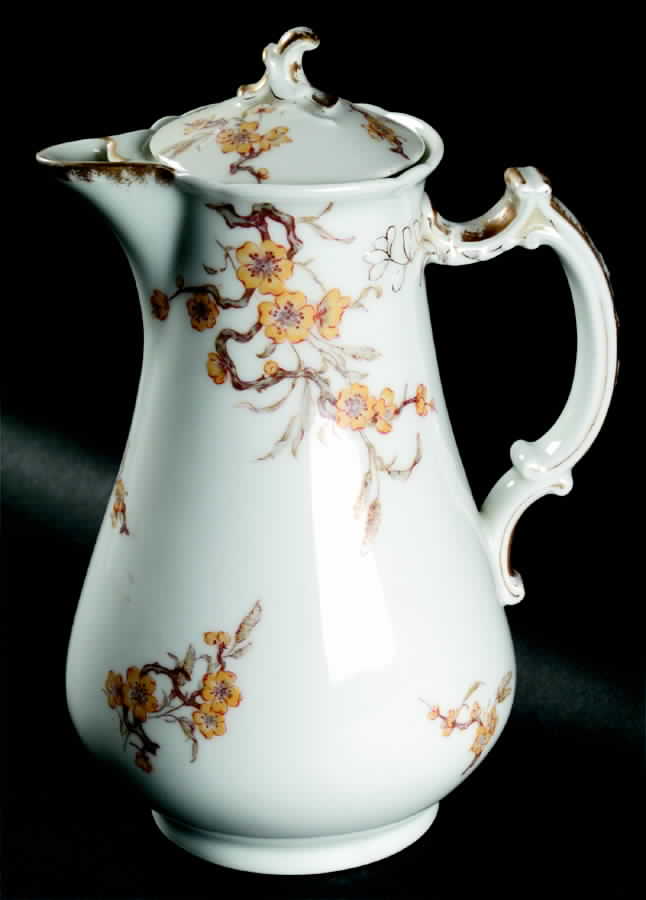 Schleiger 222D Chocolate Pot & Lid by Haviland-1