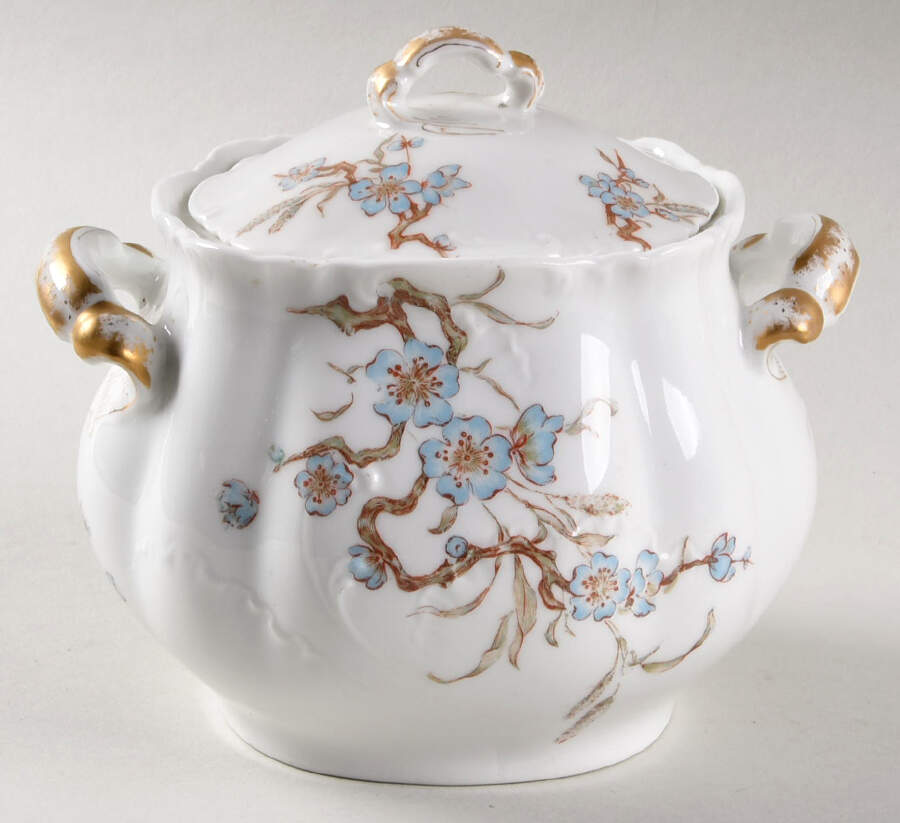 Schleiger 222F Sugar Bowl & Lid by Haviland-1