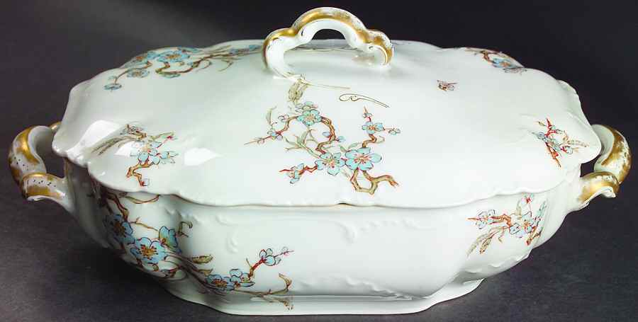 Schleiger 222F Rectangular Covered Vegetable by Haviland-1