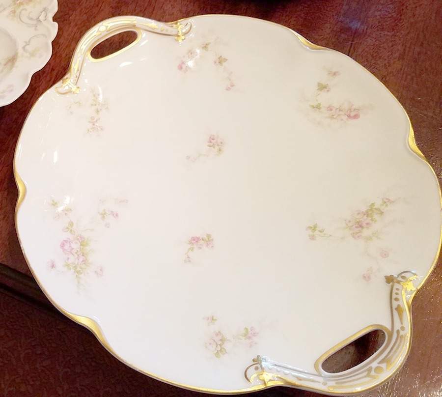 Schleiger 223 Handled Cake Plate by Haviland-1