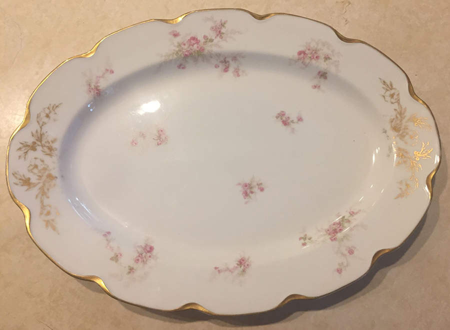 Schleiger 223 13" Oval Serving Platter by Haviland-1