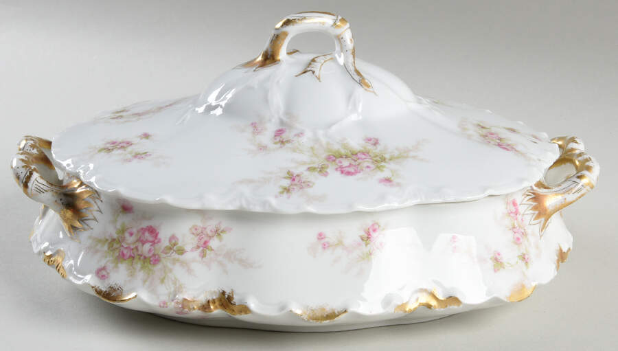 Schleiger 223A Oval Covered Vegetable by Haviland-1
