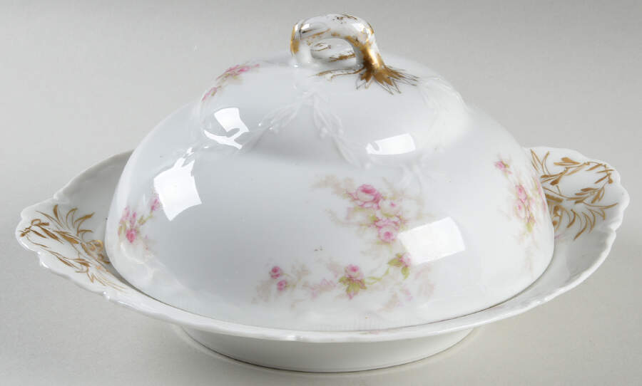 Schleiger 223A Round Covered Butter by Haviland-1