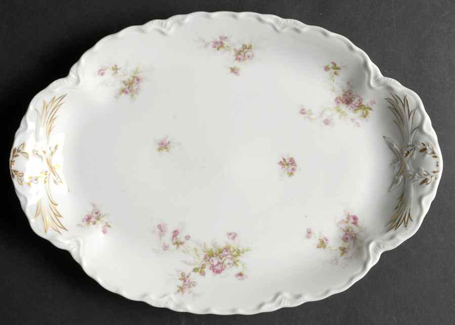 Schleiger 223A 11" Oval Serving Platter by Haviland-1