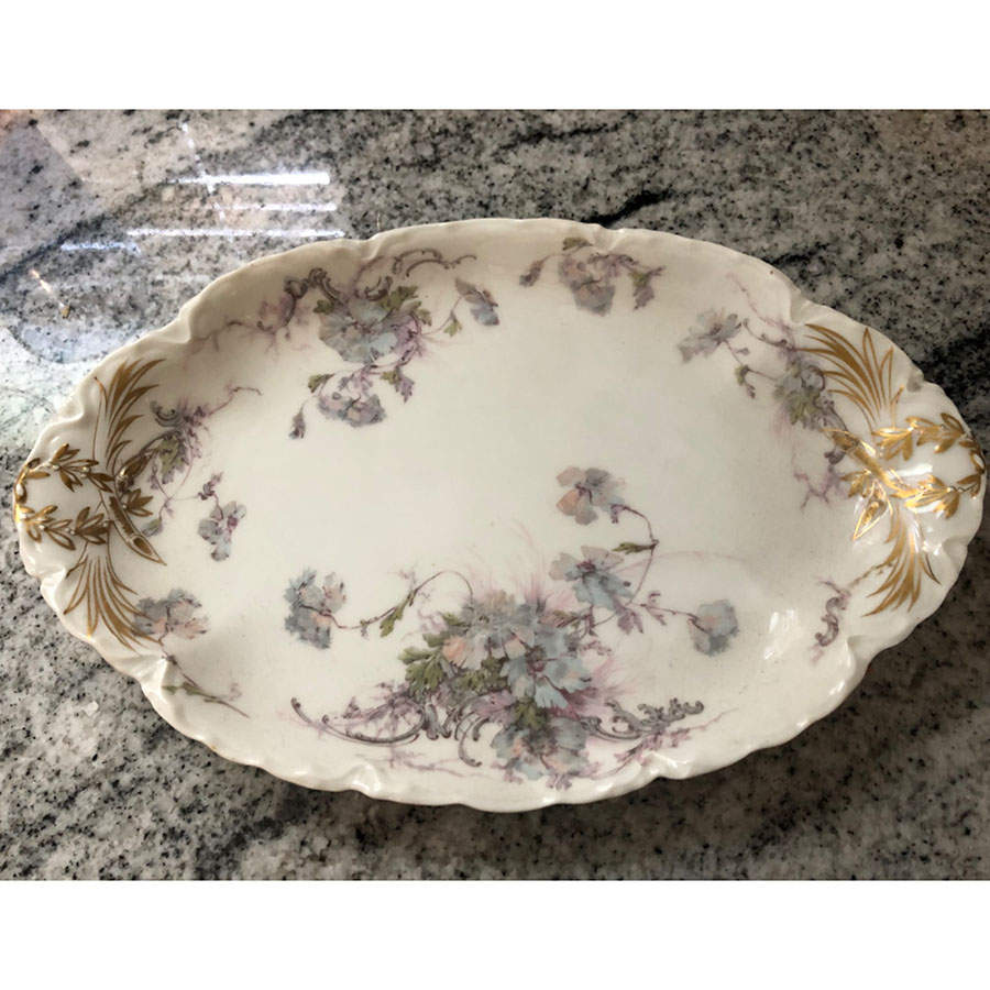 Schleiger 226F 12" Oval Serving Platter by Haviland-1