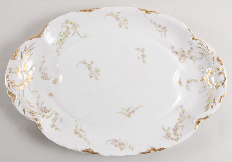 Schleiger 233A 17" Oval Serving Platter by Haviland-1
