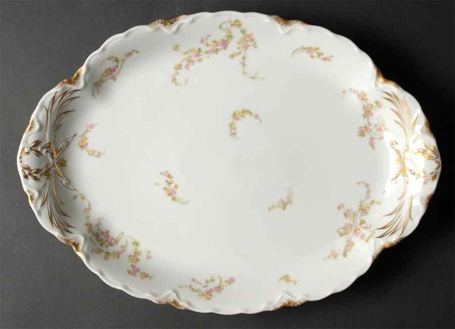 Schleiger 233A 13" Oval Serving Platter by Haviland-1