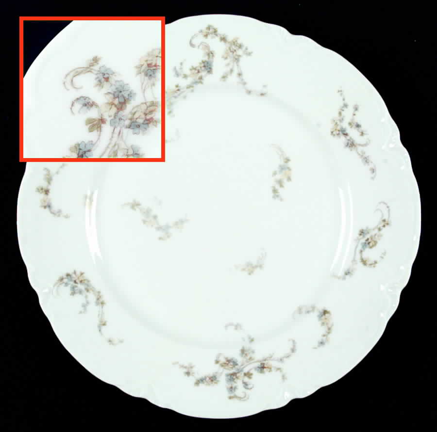 Schleiger 233d Dinner Plate by Haviland-1